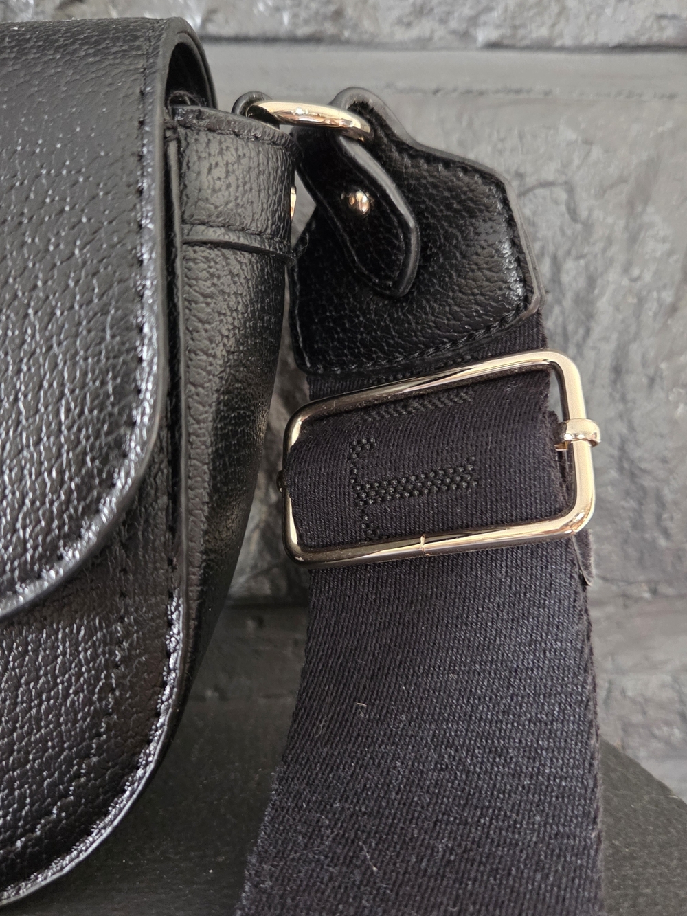 True Religion Black Crossbody Bag with Gold Accent - Women - Picture 4 of 6